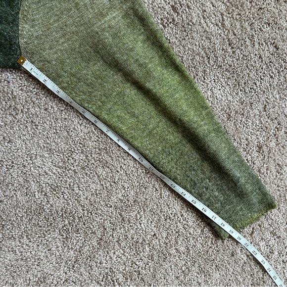 Lane Bryant Green Ombre Front Tie Ruffle Cardigan Sweater 22/24 - Picture 8 of 8